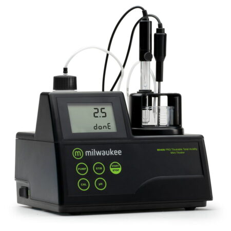 Milwaukee MI455 PRO Mini Titrator for Sulfur Dioxide in Wine with Range: 0 to 400 ppm SO2.