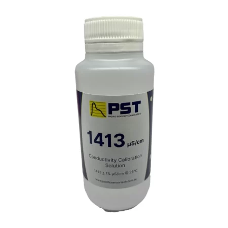 1413 µS/cm Conductivity Calibration Solution for EC meter calibration, available in 250ml and 500ml bottles.